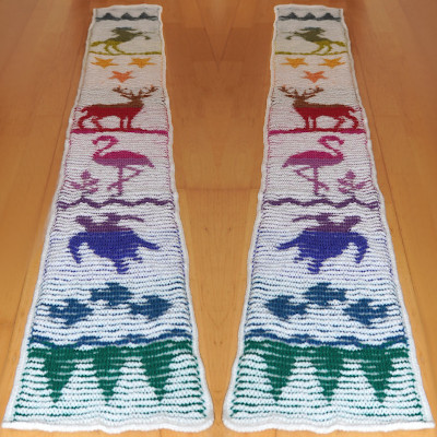 Patchworkdecke Randstreifen